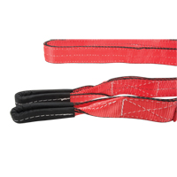 Polyester Sling, Double Ply, Twisted Eye, Type 4, 2'' W x 8' L, 6200 lbs. Vertical Cap. Mukwa Safety Services