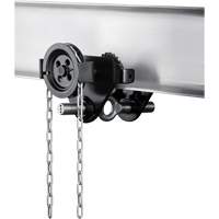 HTG Geared Clevis Trolley, 4409 lbs. (2 tons) Capacity, 2-39/64" - 8-43/64" Mukwa Safety Services