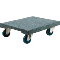Wood Dollies - Heavy-Duty, Rubber Wheels, 1400 lbs. Capacity, 18" W x 30" D x 7" H Mukwa Safety Services
