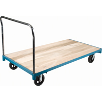Chariot &agrave; plateforme robuste, 72" lo x 36" la x Capacit&eacute; 2000 lb, Roues en Caoutchouc Mukwa Safety Services
