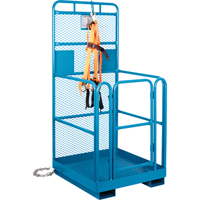 High Work Maintenance Platform, 36" W x 36" D x 72" H, 1000 lbs. Capacity, Steel Mukwa Safety Services