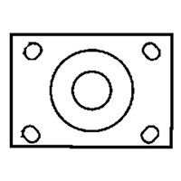 Total Locking Caster, Swivel with Brake, 6" (152.4 mm), Rubber, 450 lbs. (204 kg.) Mukwa Safety Services