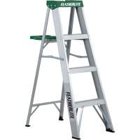 Commercial Duty Stepladders (2400 Series), 4', Aluminum, 225 lbs. Capacity, Type 2 Mukwa Safety Services