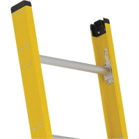Single Section Straight Ladder - 6100 Series, 10', Fibreglass, 375 lbs., CSA Grade 1AA Mukwa Safety Services