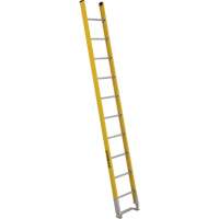 Single Section Straight Ladder - 6100 Series, 10', Fibreglass, 375 lbs., CSA Grade 1AA Mukwa Safety Services
