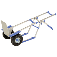Ergonomic Hand Truck, Combination Handle, Aluminum, 52" Height, 350 lbs. Capacity Mukwa Safety Services