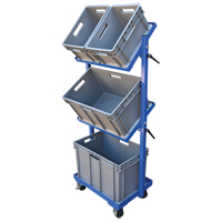 Chariot &agrave; cueillette, Acier, 30-11/16" la x 19-1/4" p, 3 tablettes, Capacit&eacute; 300 lb Mukwa Safety Services