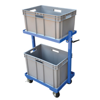 Chariot &agrave; cueillette, Acier, 30-11/16" la x 19-1/4" p, 2 tablettes, Capacit&eacute; 200 lb Mukwa Safety Services
