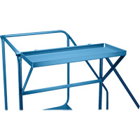 Mechanics/Maintenance Rolling Ladder, Steel, 4 Steps, 38" Platform Height Mukwa Safety Services