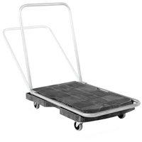 Utility Platform Truck, 30-1/2" L x 20-1/2" W, 250 lbs. Cap., Rubber Wheels Mukwa Safety Services