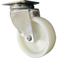 Roulette, Pivotant, 4" (101,6 mm), Nylon, 200 lb (91 kg) Mukwa Safety Services