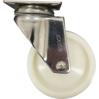 Roulette, Pivotant, 4" (101,6 mm), Nylon, 200 lb (91 kg) Mukwa Safety Services