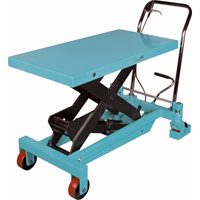 Heavy-Duty Hydraulic Scissor Lift Table, 40" L x 20-1/8" W, Steel, 2200 lbs. Capacity Mukwa Safety Services