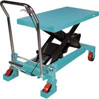 Heavy-Duty Hydraulic Scissor Lift Table, 40" L x 20-1/8" W, Steel, 2200 lbs. Capacity Mukwa Safety Services