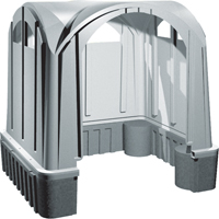 Outdoor Poly Shelters, 3 Walls, 7' L x 6' W x 7' H Mukwa Safety Services