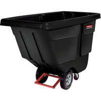 Chariot basculeur en acier, Poly&eacute;thyl&egrave;ne, 1/2 vg³, Capacit&eacute; de charge de 450 lb Mukwa Safety Services