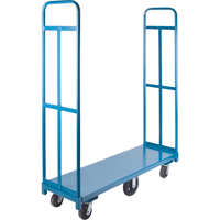 U-Boat Platform Truck, 60" L x 18" W, 1500 lbs. Capacity, Rubber Casters Mukwa Safety Services