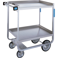 Heavy-Duty U Frame Carts, 2 Tiers, 19-3/8" W x 34-1/2" H x 32-5/8" D, 700 lbs. Capacity Mukwa Safety Services