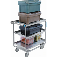 Heavy-Duty U Frame Carts, 3 Tiers, 19" W x 34-1/2" H x 33" D, 700 lbs. Capacity Mukwa Safety Services