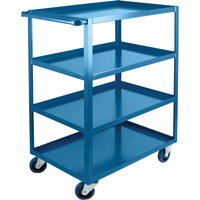 Chariots &agrave; tablettes robustes, 4 Tiers, 24" la x 48" h x 39" p, Capacit&eacute; 1200 lb Mukwa Safety Services