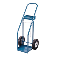 Chariots pour bouteilles de gaz, Roues Semi-pneumatique, Base de 12" la x 10" lo, 400 lb Mukwa Safety Services