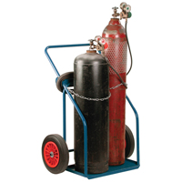 Chariots pour bouteilles de gaz, Roues Caoutchouc, Base de , 1000 lb Mukwa Safety Services