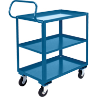 Chariots avec tablettes ergonomiques