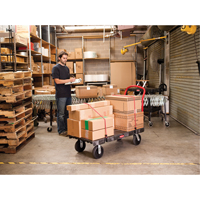 Heavy-Duty Platform Truck, 36" L x 24" W, 1000 lbs. Cap., Rubber Wheels Mukwa Safety Services