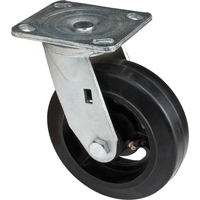 Mold-on Caster, Swivel, 6" (152.4 mm), Rubber, 550 lbs. (249 kg.) Mukwa Safety Services