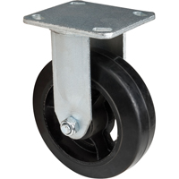 Mold-on Caster, Rigid, 6" (152.4 mm), Rubber, 550 lbs. (249 kg.) Mukwa Safety Services