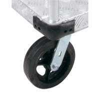Chariots &agrave; plateforme en aluminium, 24" la x 36" lo, 2000 lb cap, Roues Caoutchouc moul&eacute; Mukwa Safety Services