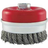 Knot Banded Cup Brush, 5" Dia. x 5/8"-11 Arbor Mukwa Safety Services