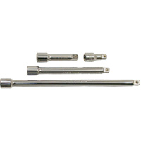Jeu de barres de rallonges, Prise de 3/8", Fini Chrome, 4 M Mukwa Safety Services