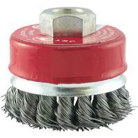 CKB2201T Knotted Cup Brush, 2-3/4" Dia. x 5/8"-11 Arbor Mukwa Safety Services