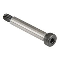 Socket Shoulder Screw, 3/8" Dia., 2" L, Black Oxide Mukwa Safety Services