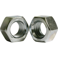 Hex Nut, 1/4", Zinc Cr+3, Coarse Thread Mukwa Safety Services