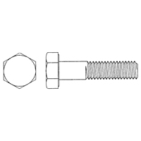 Hex Cap Screw, 3/4"-10 Dia., 4" L, Yellow Zinc, Coarse, Grade 8 Mukwa Safety Services