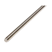 Threaded Rod, 1/4"-20, 36" L, Stainless Steel, Grade 18-8 Grade Mukwa Safety Services
