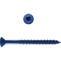 Flat Square HD Concrete Screws, 3/16" x 2-3/4" L, Zinc Plate Mukwa Safety Services