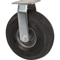 Roulettes de rechange pour chariots &agrave; plateforme robustes, Fixe, 10" (254 mm), Pneumatique, 400 lb (181 kg) Mukwa Safety Services
