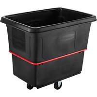 Chariot utilitaire &agrave; usage intensif, Plastique recycl&eacute; noir, 44-3/8" lo x 31" la x 38-1/4" h, Volume 16 pi³, Capacit&eacute; 1000 lb Mukwa Safety Services