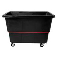 Heavy-Duty Utility Truck, Black Recycled Plastic, 59"/34-5/8" L x 34"/59-1/64" W x 42-1/16"/42-7/8" H, 27 cu. ft. Volume, 1200 lbs. Capacity Mukwa Safety Services