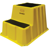 Nestable Industrial Step Stools, 2 Steps, 32-3/4" x 25-3/4" x 20-1/2" High Mukwa Safety Services