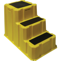 Nestable Industrial Step Stools, 3 Steps, 42" x 25-3/4" x 29" High Mukwa Safety Services