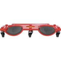 Socle roulant pour les genoux, Plastique, Rouge, Capacit&eacute; 350 lb Mukwa Safety Services