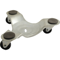 Socle roulant zingu&eacute; pour les pattes, Capacit&eacute; de 300 lb, Cadre en Acier, 2,75" h Mukwa Safety Services