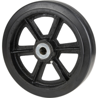 Roulettes en caoutchouc moul&eacute;, 8" (203,2 mm) dia. x 2" (50,8 mm) la, Capacit&eacute; de 600 lb (272,155 kg) Mukwa Safety Services