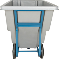 Tilt Truck, Polyethylene, 0.625 cu. yd., 850 lbs. Load Capacity Mukwa Safety Services