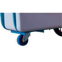 Chariot basculeur en acier, Poly&eacute;thyl&egrave;ne, 0,625 vg³, Capacit&eacute; de charge de 850 lb Mukwa Safety Services
