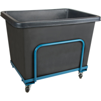 Tapered Wall Box Truck, Polyethylene, 43" L x 30" W x 33" H, 16 cu. ft. Volume, 800 lbs. Capacity Mukwa Safety Services